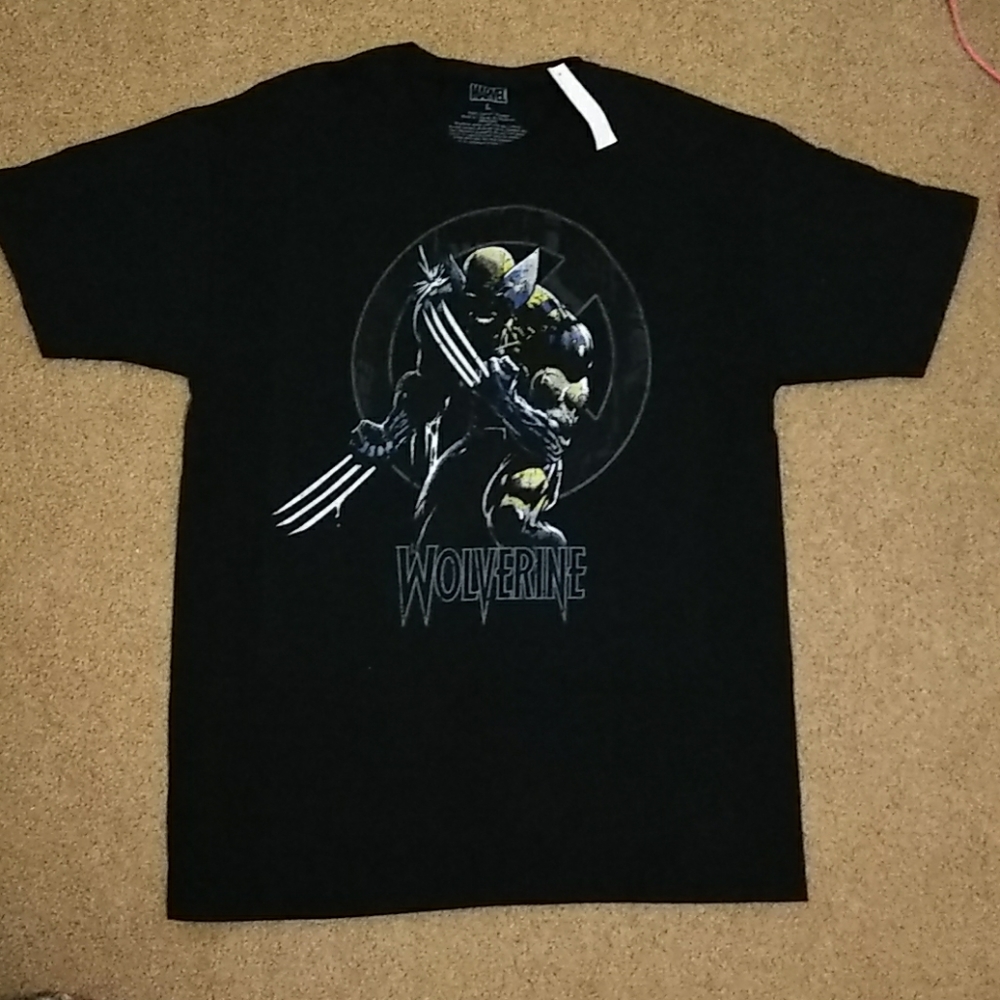 Marvel t-shirt men's wolverine graphic size large